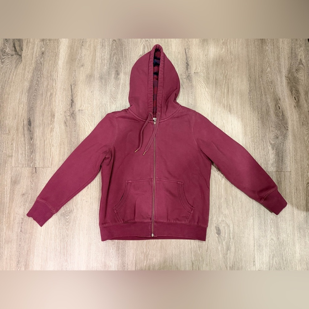 L.L. Bean Maroon Zip-Up Hoodie